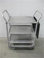 30"x 18"x 37" Aluminum Rolling Cart W/Drop Leaf
