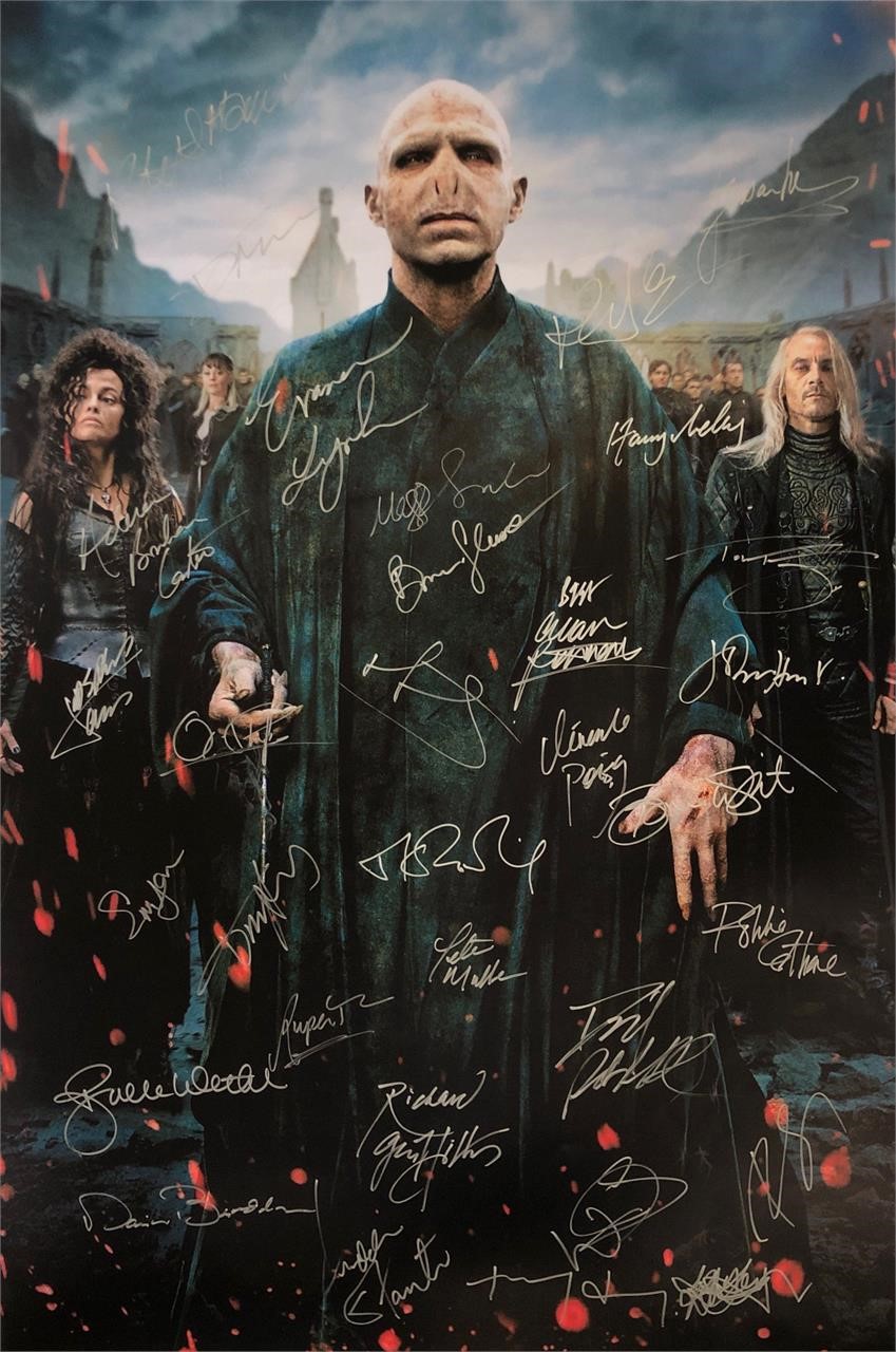 Harry Potter Deathly Hallow 2 Autograph Poster