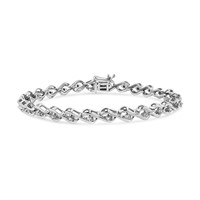 Radiant .10ct Diamond Link Bracelet