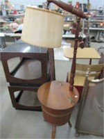 3 Leg  Firkin Style Floor Lamp