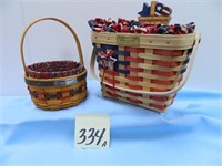 (2) Longaberger 4th of July Style Baskets