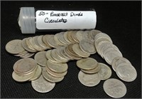 S: ROLL OF 90% ROOSEVELT DIMES