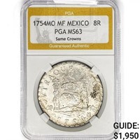 1754MO MF Mexico 8R Same Crowns PGA MS63