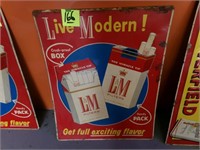 Vintage L&M Cigarettes Sign - 24" x 30"