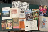 Large lot of vintage- antique paper- cookbook