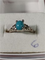 Size 6 Turquoise Like Ring