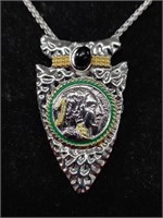 Arrowhead Coin Necklace