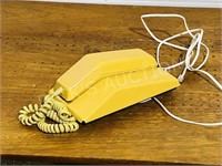 harvest gold color push button phone