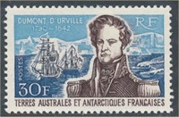 FRENCH SOUTHERN & ANTARCTIC TERR #30 MINT VF-XF LH