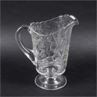 EARLY AMERICAN PRESSED GLASS "SQUIRREL" PITCHER