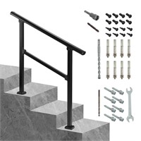 Handrails for Outdoor Steps, 3 Steps Outdoor