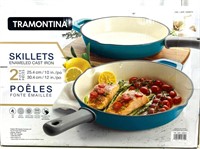 Tramontina 2 Piece Enameled Cast Iron Skillets