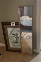 Framed print & mirror