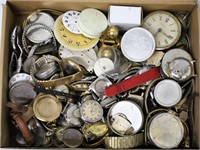 Lot of Vintage Watches & Faces For Repair