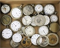 Lot of Pocket Watches for Repair or Parts