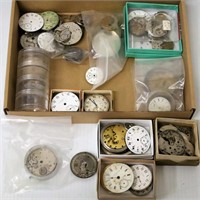 Pocket Watch Parts, Faces for Repair