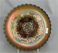 Double Stem Rose dome ftd deep round bowl - aqua