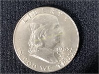 1963-d Franklin Half Dollar BU-FBL