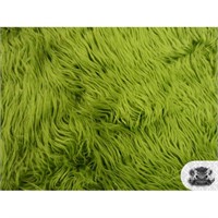 Mongolian Faux Fur Olive Green Fabric