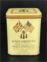 Vintage Boston Harbor tea tin