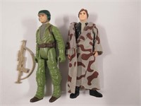 Vintage Star Wars Figures/Han Solo+Rebel Commando