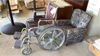CHILDS WHEELCHAIR AND CHILDS CAMO RECLINER