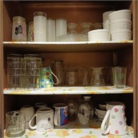 Kitchen Cupboard Lot - Glasses and Mugs