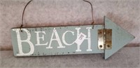 "BEACH" DECOR SIGN