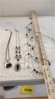 Black &Silver Jewelry Lot