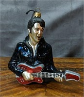 Polonaise Glass Ornament: Elvis w/Guitar
