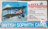 Ertl 1/72 Model Kit British Sopwith Camel!