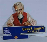 Cardboard Cutout Uncle John's Syrup