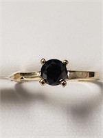 $1305 10K Black Diamond(0.5ct) Ring