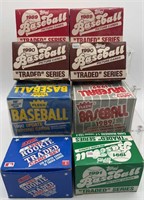 8 boxes of baseball cards-fleer-topps-score