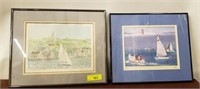PR. WATERCOLOR SAILING PRINTS-SIGNED KENNEDY