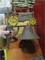 Cast iron tractor bell, 6 diameter bell