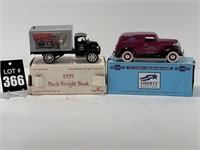 1935 Mack Freight Locking Coin Bank and 1937