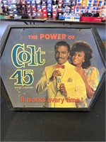 Colt 45 Billy Dee Williams beer bar sign