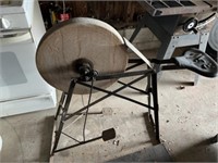 Old grinding wheel with pedals