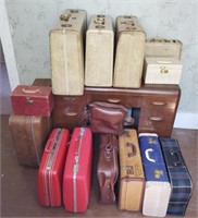 Early and mid-century suitcases