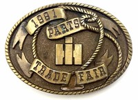 1981 Spec-Cast Case IH Parts Trade Fair Buckle