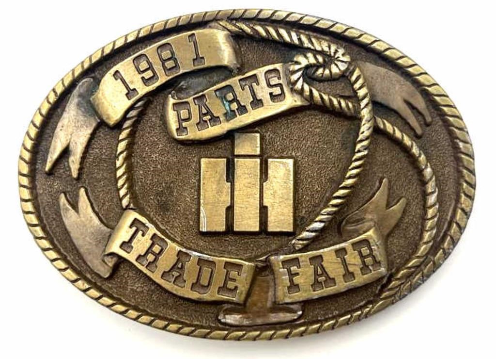 1981 Spec-Cast Case IH Parts Trade Fair Buckle