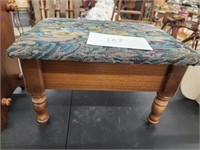 Small upholstered stool - 15x11x9