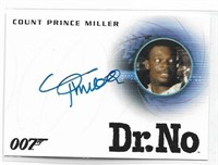 James Bond Count Prince Miller Autograph Dr. NO