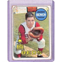 1969 Topps Johnny Bench Lower Grade