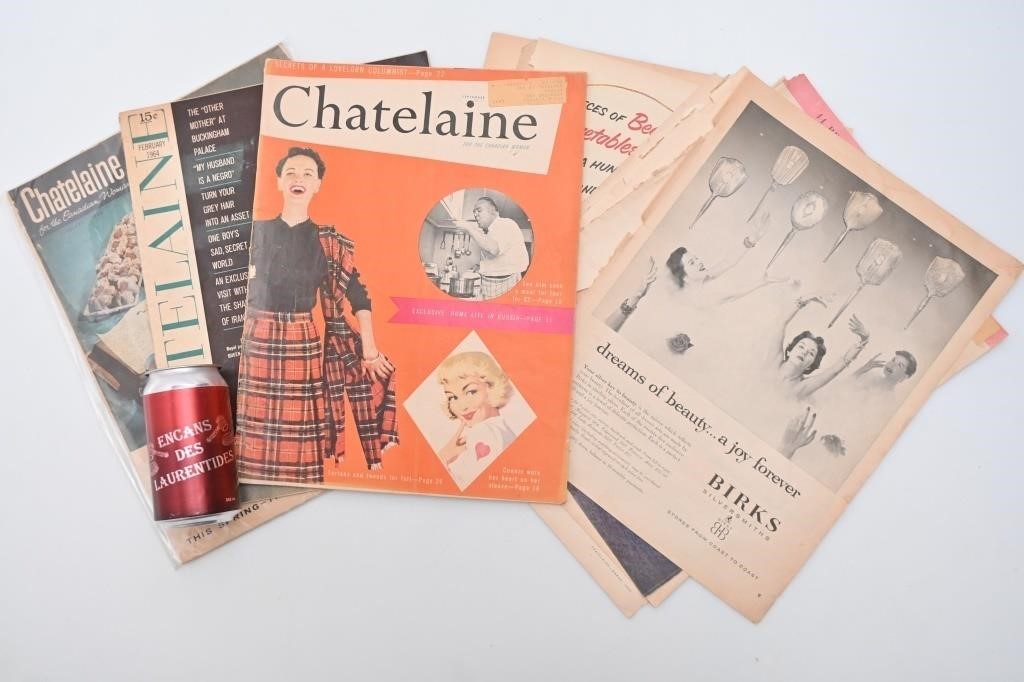 Anciens magazines Châtelaine et vieilles