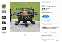 B3562  Big Horn 40in Ranch Fire Pit