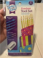 Baked With Love 6pc Fondant Tool Set for Baking