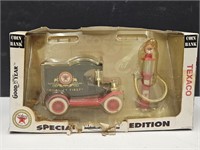 Texaco Bank Truck & Mini Gas Pump See Box