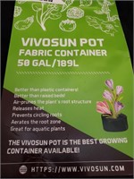Vivosun pot fabric container 50 gal/189L